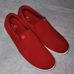 Merinos Australian Wood Red Slip-on Loafers